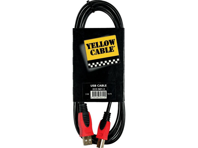 Yellow Cable N01-3 - USB a/b-Kabel 3m.