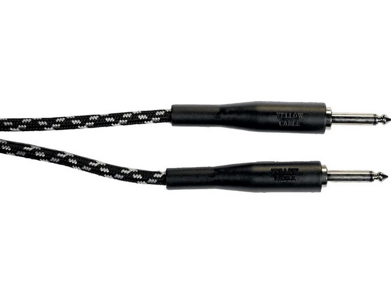 Yellow Cable G66DG - 1/4" Gegossenes Klinke/Klinke Tweed Black Kabel 6 Meter