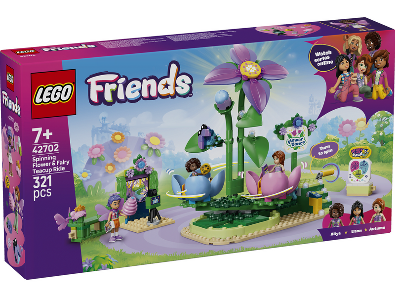 LEGO Friends 42702 Feentassen-Karussell mit Blumendeko