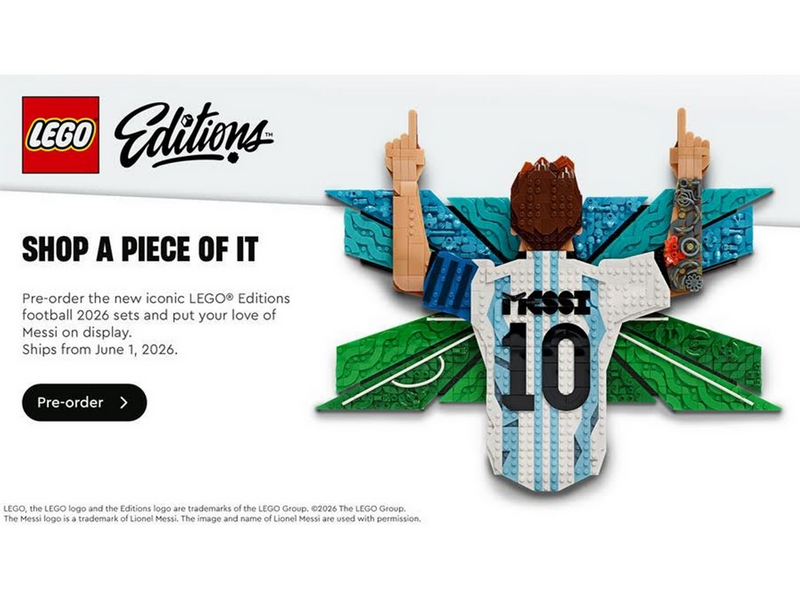 LEGO Editions 43018 Lionel Messi – Torjubel