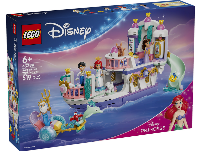 LEGO Disney 43299 Arielles Königliches Hochzeitsboot