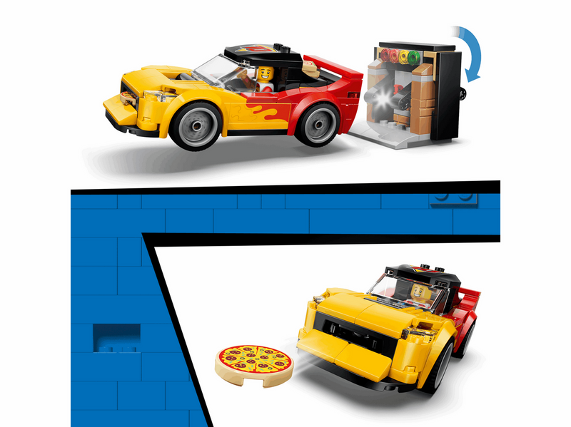 LEGO City 60496 Pizza-Liefererlebnis mit Fahrzeugen