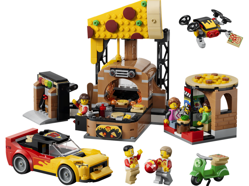 LEGO City 60496 Pizza-Liefererlebnis mit Fahrzeugen