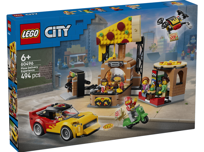 LEGO City 60496 Pizza-Liefererlebnis mit Fahrzeugen