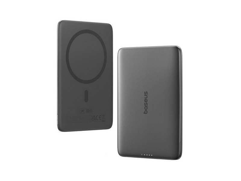 Baseus PicoGo AM41 Ultra-Slim 20 W MagSafe Compatible Power Bank with Simple USB-C 60 W 30 cm Cable - 5000 mAh