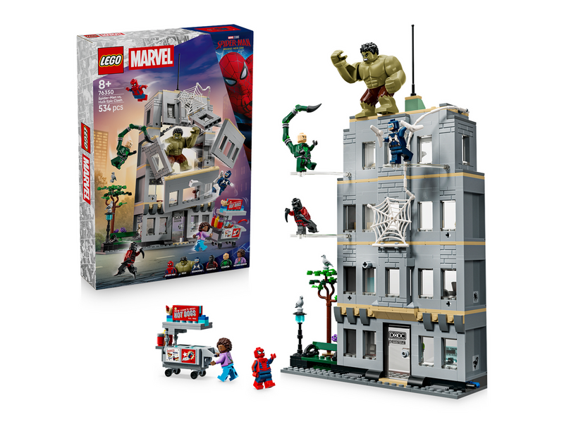 LEGO Super Heroes Marvel 76350 Großer Showdown: Spider-Man vs. Hulk