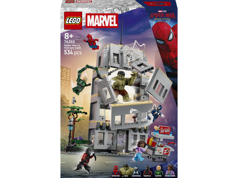 LEGO Super Heroes Marvel 76350 Großer Showdown: Spider-Man vs. Hulk