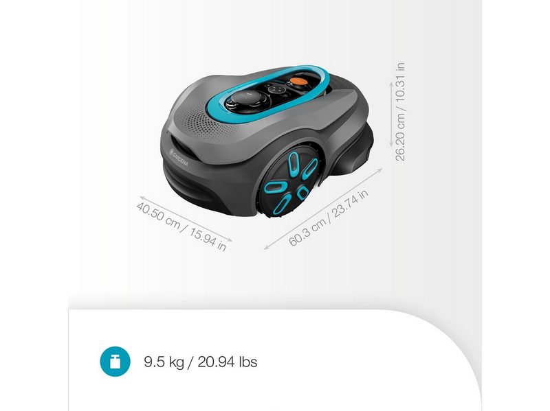 Gardena smart SILENO sense robotic lawnmower 600 m²