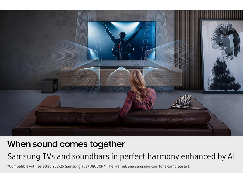 Samsung HW-QS750F - sound bar system - wireless