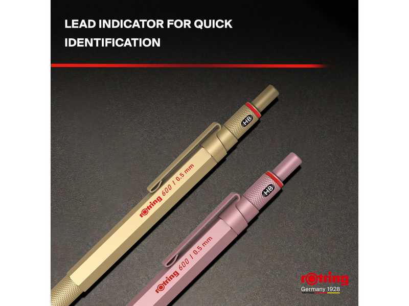 Rotring 600 Mechanical Pencil Rose Gold 0.5 mm