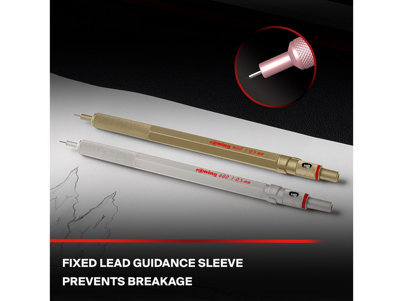 Rotring 600 Mechanical Pencil Rose Gold 0.5 mm