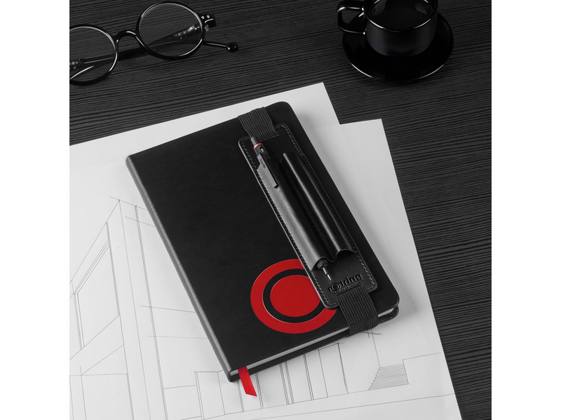 Rotring 600 Mechanical Pencil 0.5 mm Pen Pouch & Premium Notebook Gift Set