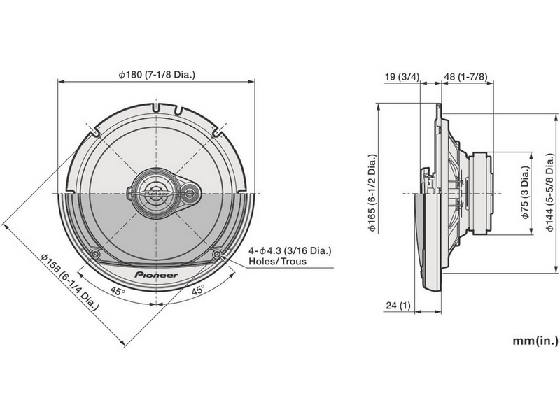 Pioneer TS-A1671F