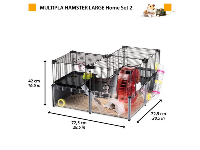 Ferplast Multipla Hamster Large Home Set 3 107x37x42cm