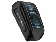 Rockbros 30120064001 waterproof frame bicycle bag with phone cover - black