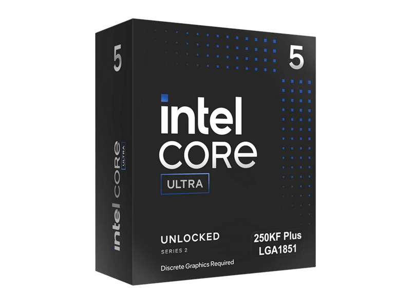 Intel Core Ultra 5 250KF Plus Arrow Lake-S Refresh CPU - 18 Kerne - 3.5 GHz - Intel LGA1851 - Intel Boxed (mit Kühler)