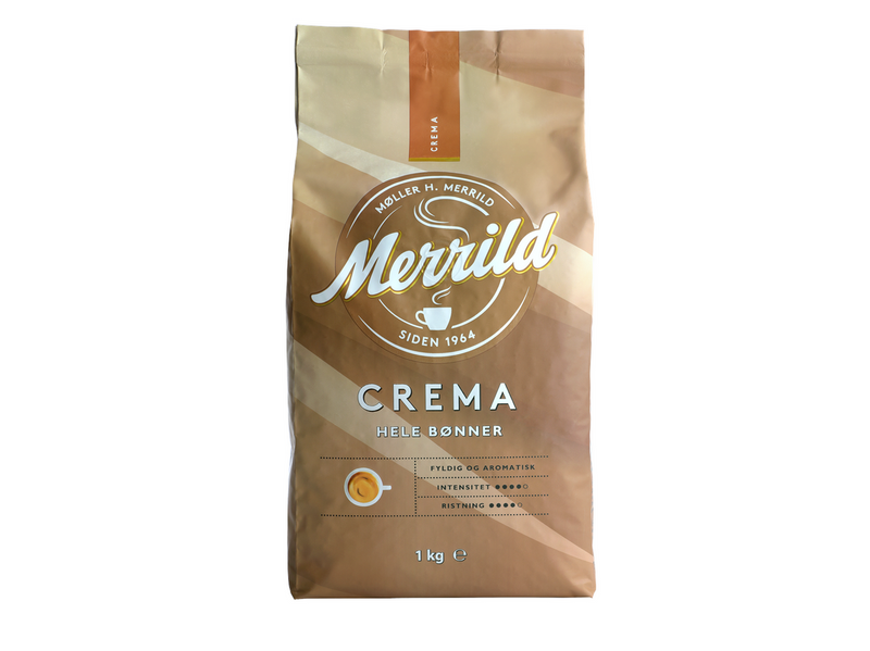 MERRILD Crema Hele bønner - 1 kg