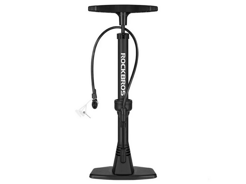 Rockbros 42510001001 floor bicycle pump - black