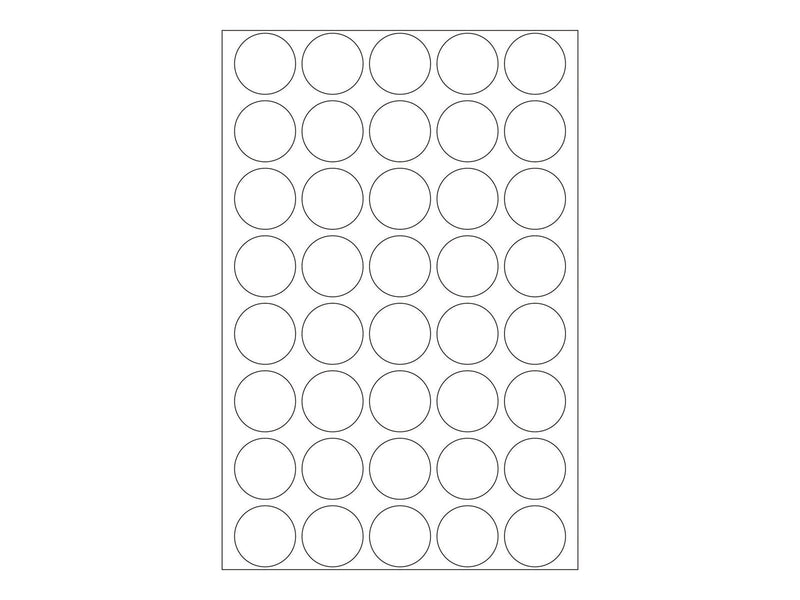 HERMA sealing label - 19 mm diameter - transparent - polyester (pack of 640)
