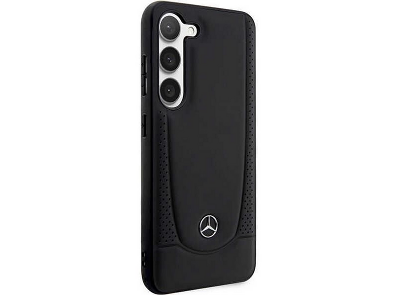 Mercedes Leather Urban Case for Samsung Galaxy S23 - Black