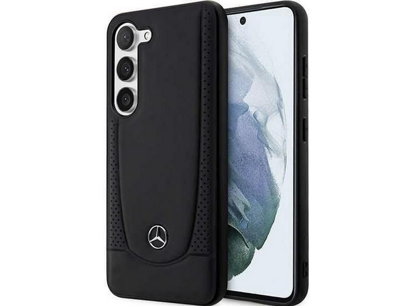 Mercedes Leather Urban Case for Samsung Galaxy S23 - Black