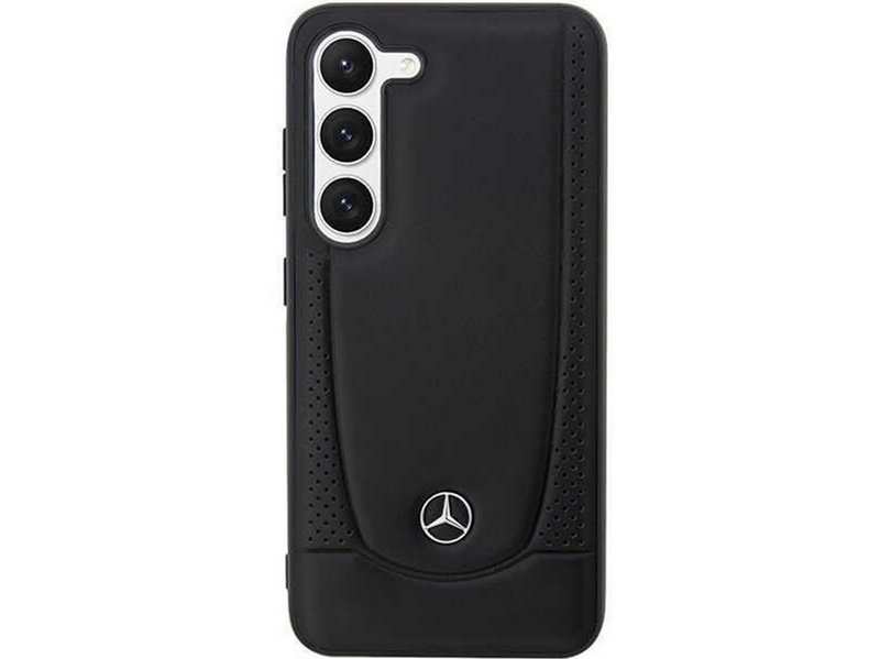 Mercedes Leather Urban Case for Samsung Galaxy S23 - Black
