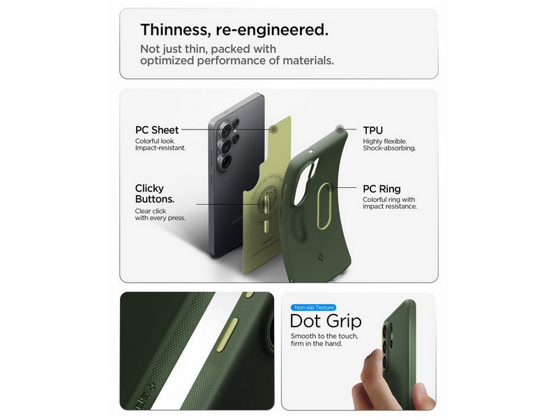 Spigen Nano Pop MagSafe - avo green - Samsung Galaxy S26 Ultra