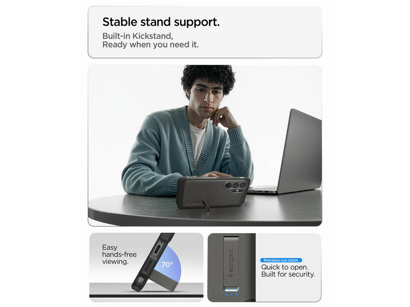 Spigen Tough Armor MagSafe - gunmetal - Samsung Galaxy S26 Ultra