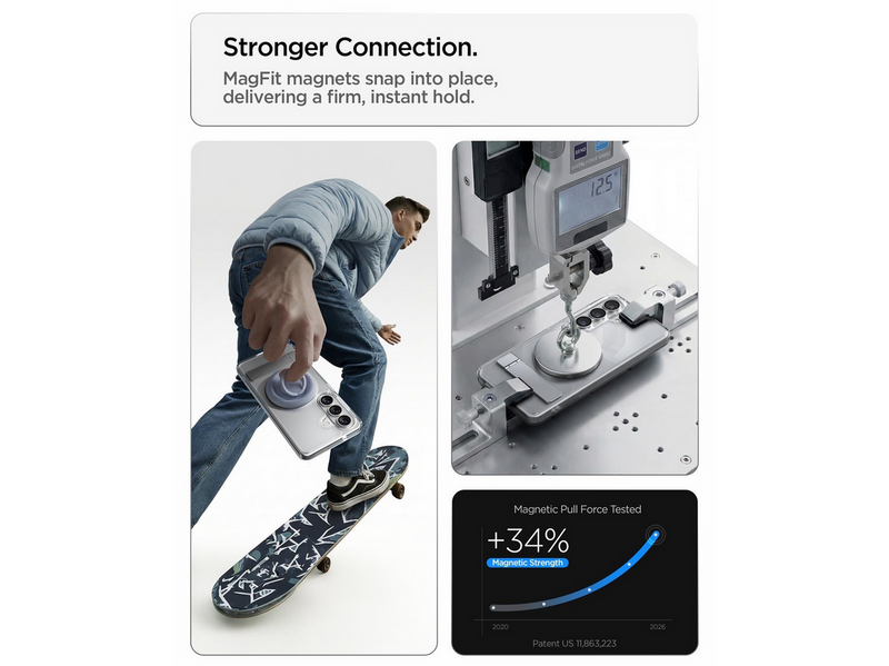 Spigen Ultra Hybrid S MagSafe - clear white - Samsung Galaxy S26