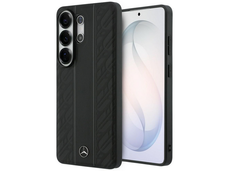 Mercedes Laurel Leaves Vertical Stripes MagSafe Case for Samsung Galaxy S26 Ultra - Black