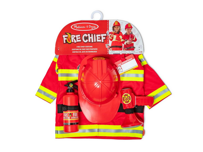 Melissa & Doug Role Play Costume Set Fire Chief
