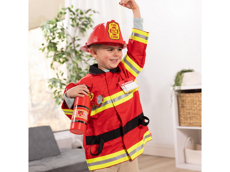 Melissa & Doug Role Play Costume Set Fire Chief