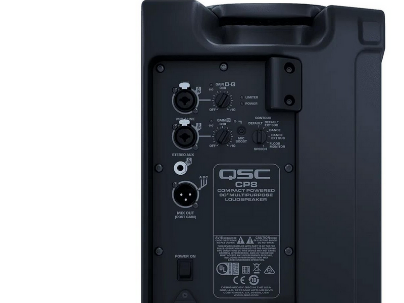 QSC CP8 - 8" 2-Wege aktiver PA-Lautsprecher - 500W RMS