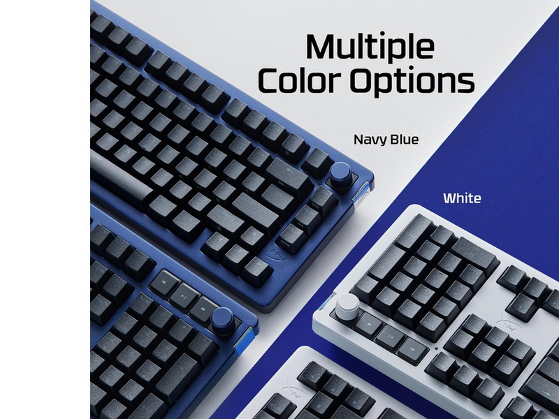 HyperX Alloy Rise 75 (75%) - Top Plate - Navy Blue - Gaming Tastatur (TKL) - 75% - Blau