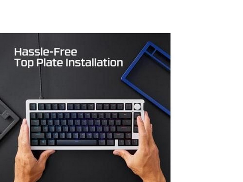 HyperX Alloy Rise 75 (75%) - Top Plate - Navy Blue - Gaming Tastatur (TKL) - 75% - Blau