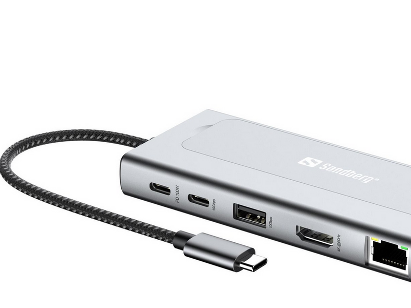 Sandberg USB-C 6in1 Travel Dock SSD Case