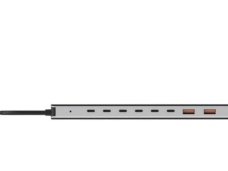 Sandberg USB-C to 8xUSB-C+2xUSB-A 100W USB-Hubs - 10 - Grau