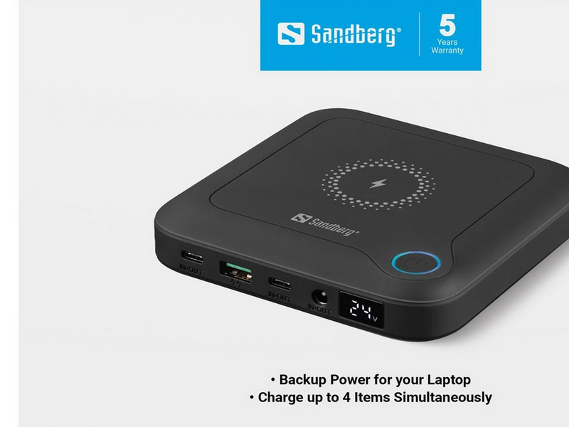 Sandberg All-in-1 Laptop Powerbank 25000 - 25000 mAh