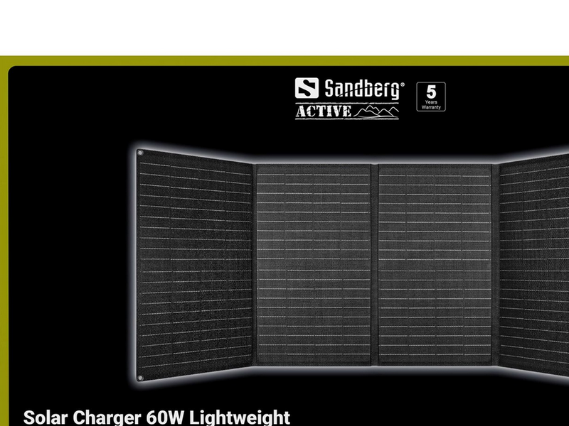 Sandberg Solar Charger 60W Lightweight