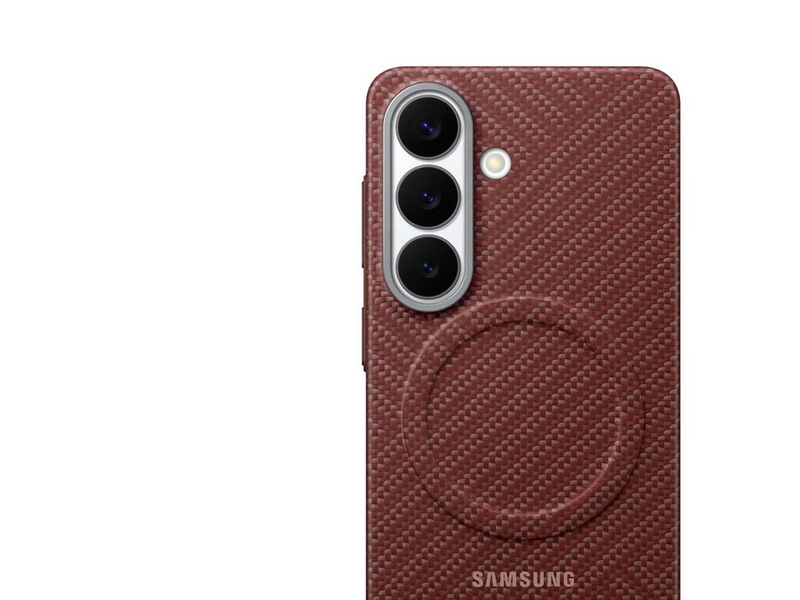 Samsung Galaxy S26 Carbon Magnet Case - Coralred
