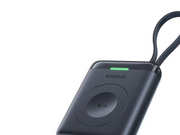 Baseus EnerFill FW11 5W Power Bank for Apple Watch with Built-in Cable - Black