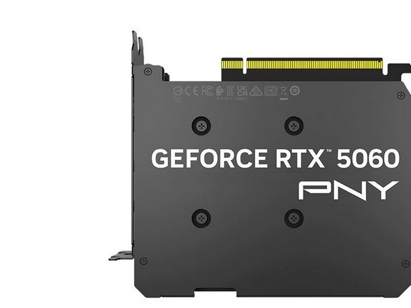 PNY GeForce RTX 5060 Single Fan - 8GB GDDR7 RAM - Grafikkarte