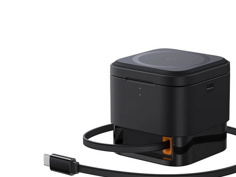 Baseus MagPro 3in1 25W MagSafe Compatible Inductive Charger for Phone and Smartwatch - Black