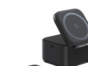 Baseus MagPro 3in1 25W MagSafe Compatible Inductive Charger for Phone and Smartwatch - Black