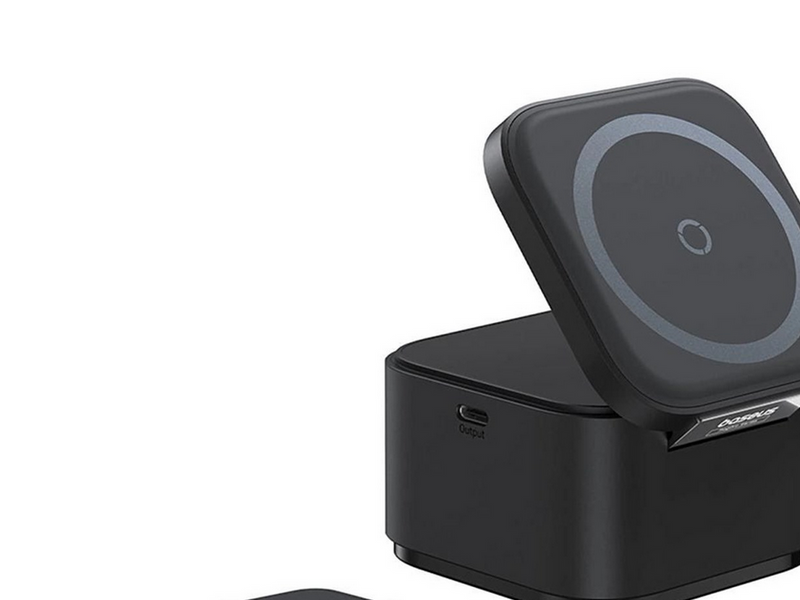 Baseus MagPro 3in1 25W MagSafe Compatible Inductive Charger for Phone and Smartwatch - Black