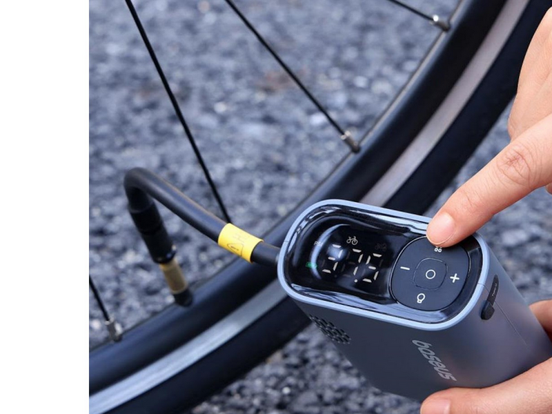 Baseus PrimeTrip Series Electric Bicycle Pump with Digital Display - Black