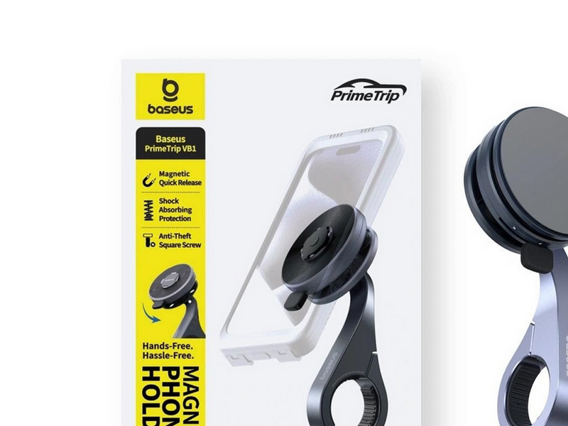 Baseus PrimeTrip VB1 Magnetic Handlebar Phone Holder - Gray