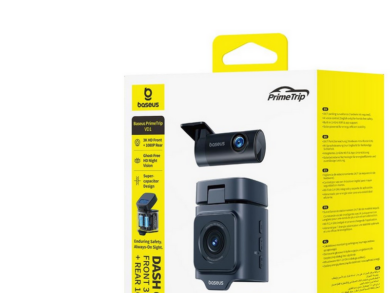 Baseus PrimeTrip VD1 car camera video recorder 2K+1080p - black