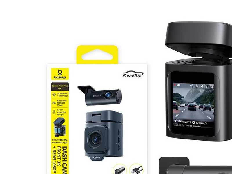 Baseus PrimeTrip VD1 car camera video recorder 2K+1080p - black