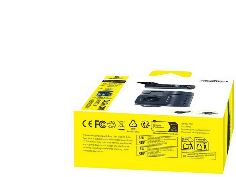Baseus PrimeTrip VD1 car camera video recorder 2K+1080p - black